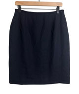Lauren Ralph Lauren Navy Blue Worsted Wool Pencil Skirt Vintage Made‎ in USA 12 Photo 0