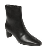 NWT A New Day Tigris Boots Faux Leather Block Heel Zip Ankle Booties Black 7.5W Photo 0