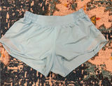 lululemon athletica light blue women’s athletic shorts Photo 0