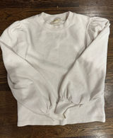Maeve by Anthropologie Women’s Cream Puff-Sleeve Textured Sweater Photo 0