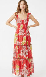 NWT! Band of the free Floral V neck maxi dress Size M Photo 0
