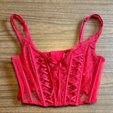 Victoria’s Secret Dream Angels Small Red Bustier Corset Bra Photo 0