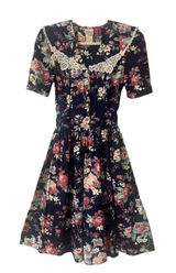 Vintage 1980’s dress Style My Way floral print sz 9/10 Photo 0