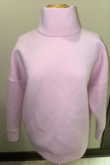Project Runway Womens Sweatshirt Top Pink 3/4 Sleeves Mock Neck Stretch‎ M Photo 0