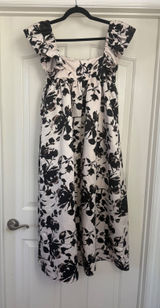 Future Collective x Reese Blutstein Floral Ruffle Maxi Dress -‎ Size S Photo 0