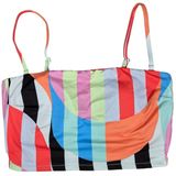 Sanctuary Swim Multi Color Striped Bandeau Bikini Top SABH23401 Small NEW Photo 0