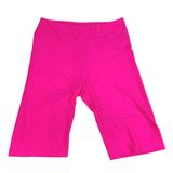 Roma Concept Neon Pink Pull On Elastic Yoga Athletic Legging Biker Shorts Size S Photo 0