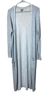 Aerie Gray Long Line Open‎ Front Cardigan Size M Photo 0