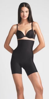 Skims Body Core Sculpt High Waisted mid thigh Short NWT Sz L Onyx Shapewear $80 Photo 0