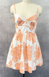 Hutch Womens Floral Fit Flare Dress Size 8 Sweetheart Garden Party Coquette Photo 0