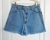Levi’s • vintage 920 jean shorts orange tab high waisted 90s mom frayed cutoffs Photo 0