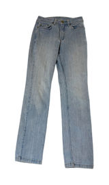 L.L.Bean Bean Flex Jeans Straight Women Size 2 Stretch Pockets Mid Rise Zip Photo 0