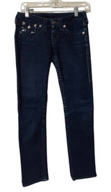 True Religion Blue Billy Dark Wash Boot Cut Denim Jeans Women SZ 25 Photo 0