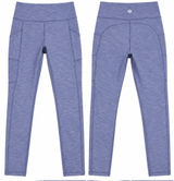 Lululemon Heathered Water Drop High Rise Leggings Pockets Size 6 Photo 0