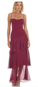 Lucy in the Sky long ruffle maxi dress Photo 0
