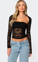 Mesh Black Top Set Photo 0