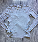 Lululemon Ribbed Long Sleeve Running Top Lavender Thumbholes Size 6 Photo 0