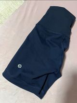 Lululemon Align True Navy Biker Shorts Pre-Owned Workout Shorts Photo 0
