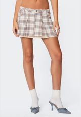 Mini Plaid Skirt Photo 0
