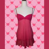 Victoria's Secret Angel's NWT Y2K 2006 Red Sheer Slip Photo 0