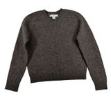 Vtg Pandemonium Womens Brown 100% Wool V-Neck Long Sleeve Sweater Medium Photo 0