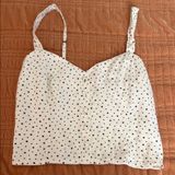 Abercrombie and Fitch Star Print Spaghetti Strap Crop Top sz S Photo 0