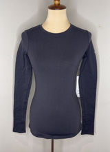 New Alo Airbrush Winter Warm Nocturne Long Sleeve Black Small S Photo 0
