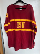 PINK By Victoria’s Secret ISU Long Sleeve Top Woman’s Size Medium Iowa State Photo 0