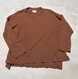 PACT Brown Long Sleeve Crewneck shirt medium organic cotton Photo 0