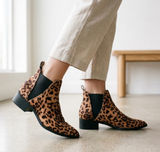 NEW A New Day target Women’s Ellie Ankle Booties Shoe Brown Leopard Print Boot 6 Photo 0