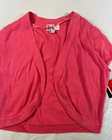 NEW R&K Originals Shrug Crop Sweater Womens Coral Pink 12 NWT Photo 0