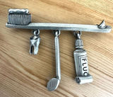 JJ Jonette Jewelry – Vintage Pewter Dentist / Dental Hygienist Brooch Photo 0