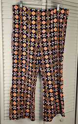 Maeve Anthropologie Geometric Cropped Wide Leg Kick Flare‎ Trouser Pants XL Photo 0