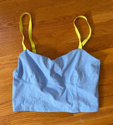 Outdoor Voices Move Free Tank Top Blue Neon Yellow Adjustable Straps Size M Photo 0
