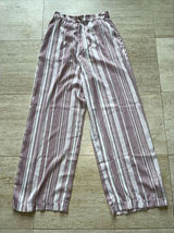 Show Me Your Mumu Serafina Pants Women S Pink Paradise Stripe Wide Leg‎ Photo 0