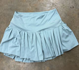 Goldhinge Light Blue Pleated Tennis Skirt Skort Built-in Shorts Womens Medium Photo 0