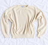 American Trench Cream Knit Sweater – Size Medium Photo 0