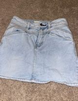 PacSun Light Washed Jean Skirt Photo 0