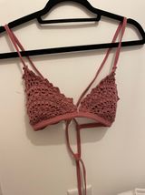 Pink Crochet Bikini Top Photo 0