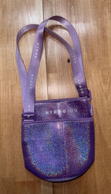 HydroJug Purple Shimmer Neoprene Water Bottle Sleeve Carrier‎ Adjustable Strap Photo 0