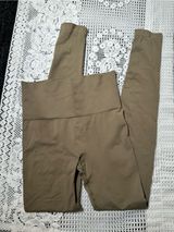 SKIMS Seamless High-Waist' Leggings in‎ Olive Tan Photo 0