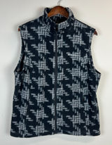 Columbia Vest Womens XL Black Gray Fleece Full Zip Pockets Outdoor Layer Warm Photo 0