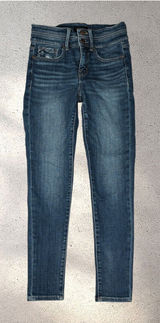 Buckle Black Fit No. 75 Ankle Skinny Jeans Women's 25 Blue Mid Rise Stretch EUC Photo 0