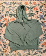 American Eagle Luxe Fleece Zip Up Sweater Photo 0