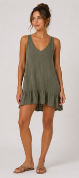 Anthropologie Braeve Green Tank Top Small Textured Knit Sleeveless Photo 0