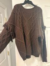 Fringe sweater Brown Photo 0
