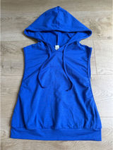 NWOT Halara Hooded Drawstring Sleeveless Cropped Running Tank Top blue size XS Photo 0