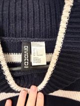 H&M Striped Sweater Mockneck Photo 0