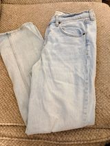 Abercrombie & Fitch The 90s Straight Mid Rise Light Wash Jeans Size 30/10R Photo 0