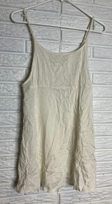 Free People Slip Dress Womens Small Ivory Excellent Adjustable Straps Viscose Photo 0